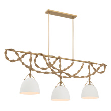 Minka-Lavery 16067-732 - Cordón 63.25" 3-Light Linear Chandelier