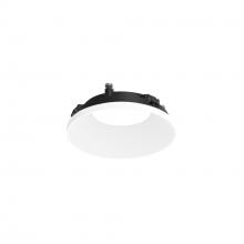 Nora NAPT-3RDNMPW/FL - 3" Apollo Round Flangeless Downlight Trim with Frosted Lens, White Finish