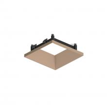 Nora NAPT-3SDNWD/FL - 3" Apollo Square Flangeless Downlight Trim with Frosted Lens, Wheat Diffused Finish
