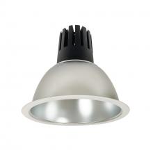Nora NC3-81L635FDMPW - 8" Sapphire III Round Open Reflector, 5500lm, 3500K, Flood Optic, Clear Diffused Reflector/Matte