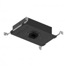 Nora NHAPIC-3S10L13525DC - 3" Apollo Square IC Airtight New Construction Housing w/ 0.875" to 1.25" Ceiling Collar,