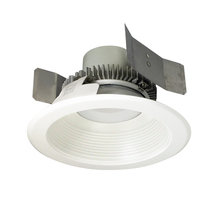 Nora NLCBC2-55235MPW/A - 5" Cobalt Click Round Retrofit Baffle, 750lm / 10W, 3500K, Matte Powder White Baffle / Matte