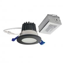 Nora NM2-2RDCS6040BB - 2" M2 Round LED Lensed Downlight, 600lm / 8W, 4000K, 120V, Matte Black