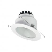 Nora NRM3-6S1L130NW - 6" Marquise III Round Slope Reflector, 900lm, 3000K, Narrow Flood Optic, White Reflector/White