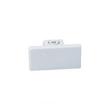 Nora NT-318W - Dead End Cap for One-Circuit Track, White Finish