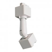 Nora NT-333W - Sloped Track Head Adapter for H-Style Track Systems, White Finish