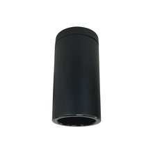 Nora NYLS3-6S1L140NC12BBB - 6" Sapphire III Surface Mount Black Cylinder, Black Reflector/Black Flange, 120-277; 0-10V