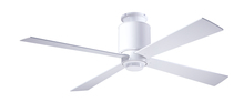 Modern Fan Co. LAP-FM-GW-50-SV-NL-002 - Lapa Flush Fan; Gloss White Finish; 50" Silver Blades; No Light; Fan Speed and LT Control (3-wir