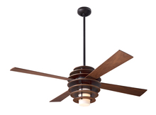 Modern Fan Co. SLA-MG-52-MG-LED-002 - Stella Fan; Mahogany/Dark Bronze Finish; 52" Mahogany Blades; 17W LED; Fan Speed and LT Control