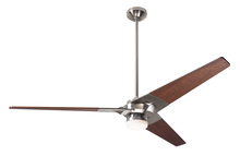 Modern Fan Co. TOR-BN-62-MG-271-002 - Torsion Fan; Bright Nickel Finish; 62" Mahogany Blades; 17W LED; Fan Speed and LT Control (3-wir