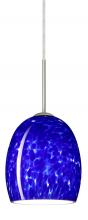 Besa Lighting 1JC-169786-LED-SN - Besa Lucia LED Pendant Blue Cloud Satin Nickel 1x9W LED
