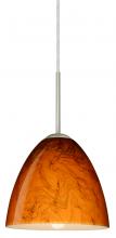Besa Lighting 1JC-4470HB-LED-SN - Besa Vila LED Pendant Habanero Satin Nickel 1x9W LED