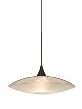Besa Lighting 1XC-6294GD-BR - Besa Pendant Spazio Bronze Gold/Frost 1x50W MAX GY6.35 Base