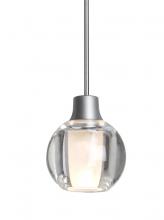 Besa Lighting 1XC-BOCA3CL-SN - Besa, Boca 3 Cord Pendant, Clear, Satin Nickel Finish, 1xMAX GY6.35 Base