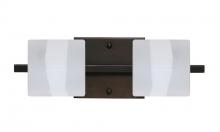 Besa Lighting 2WS-787399-LED-BR - Besa Wall Paolo Bronze Opal Frost 2x50W G9