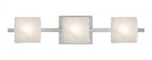 Besa Lighting 3WS-7873GL-LED-SN - Besa Wall Paolo Satin Nickel Glitter 3x5W LED