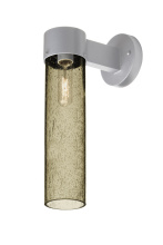 Besa Lighting JUNI16LT-WALL-EDIL-SL - Besa, Juni 16 Outdoor Sconce, Latte Bubble, Silver Finish, 1x4W LED Filament