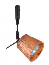 Besa Lighting RSP-5145CF-18-BR - Besa Spotlight With 18" Stem Nico 3 Bronze Stone Copper Foil 1x50W Bipin MR16