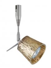 Besa Lighting RSP-5145GF-06-SN - Besa Spotlight With 6" Stem Nico 3 Satin Nickel Stone Gold Foil 1x50W Bipin MR16