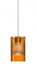 Besa Lighting RXP-6524EG-LED-SN - Besa Scope 4 Pendant Rxp Armagnac/Frost Satin Nickel 1x5W LED MR16