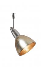 Besa Lighting SP-1758GF-12-SN - Besa Spotlight With 12" Stem Divi Satin Nickel Gold Foil 1x50W Bipin MR16