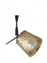 Besa Lighting SP-5145GF-06-BR - Besa Spotlight With 6" Stem Nico 3 Bronze Stone Gold Foil 1x50W Bipin MR16