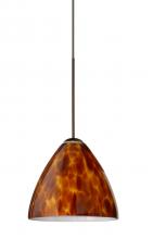 Besa Lighting X-177918-BR - Besa Pendant For Multport Canopy Mia Bronze Amber Cloud 1x50W MAX GY6.35 Base
