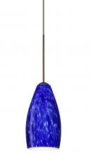 Besa Lighting X-719886-BR - Besa Pendant For Multiport Canopy Karli Bronze Blue Cloud 1x50W MAX GY6.35 Base