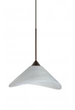 Besa Lighting XP-191352-BR - Besa Pendant Hoppi Bronze Marble 1x50W MAX GY6.35 Base