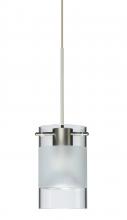 Besa Lighting XP-6524EC-LED-SN - Besa Pendant Scope 4 Satin Nickel Clear/Frost 1x5W LED