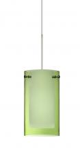 Besa Lighting XP-L44007-SN - Besa Pendant Pahu 4 Satin Nickel Transparent Olive/Opal 1x35W MAX GY6.35 Base