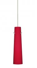 Besa Lighting XP-5674RM-SN - Besa Camino Pendant Satin Nickel Ruby Matte 1x50W MAX GY6.35 Base