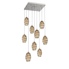 Hammerton CHB0035-09-BS-OB-C01-E2 - Ellisse Square 9pc Multi-Pendant