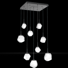 Hammerton CHB0039-09-MB-C-C01-L1 - Gem Square 9pc Multi-Pendant