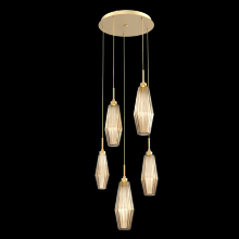 Hammerton CHB0049-05-GB-RB-C01-L1 - Aalto Round 5pc Multi-Pendant