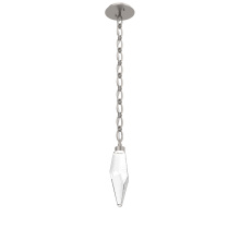 Hammerton LNB0050-15-BS-CC-CH2-L3 - Rock Crystal Chain Pendant - 15-Inch