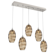 Hammerton PLB0035-05-BS-OB-C01-E2 - Ellisse Linear 5pc Multi-Pendant