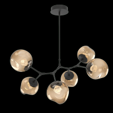 Hammerton PLB0086-BA-MB-ZB-001-L1 - Luna 6pc Branch-Matte Black-Zircon Inner