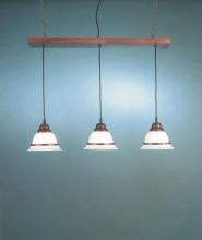 Hi-Lite MFG Co. H-1970-3C-71-OPAL - 3-LIGHT ISLAND PENDANT