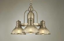 Hi-Lite MFG Co. H-263-D-11-CLR RIB - 3-LIGHT CHANDELIER