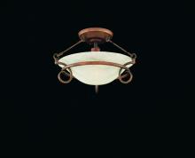 Hi-Lite MFG Co. H-8126-F-77-HONEY - 1-LIGHT SEMI FLUSH MOUNT