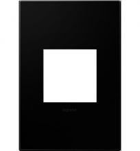 Legrand AWP1G2NK4 - adorne Black Ink One-Gang Screwless Wall Plate