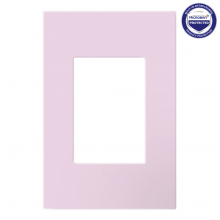 Legrand AWP1G3RA - adorne Rosa One-Gang Screwless Wall Plate with Microban