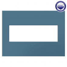 Legrand AWP3GMY - adorne Mystic Three-Gang Screwless Wall Plate with Microban