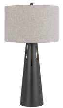 CAL Lighting BO-3180TB - 100W 3 way Hayti metal table lamp with 2W led night light