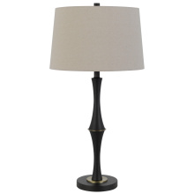 CAL Lighting BO-3241TB - 150W 3 way Cohoes metal table lamp with hardback linen shade
