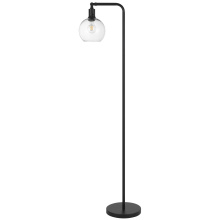 CAL Lighting EC-1002FL - LumaCore 8W max.LED E26 bulb metal floor lamp with glass shade