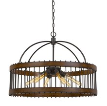CAL Lighting FX-3700-6L - Cantania 60W X 6 Metal Pendant Fixture (Edison Bulbs Not included)