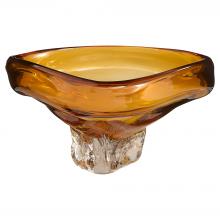 Cyan Designs 12027 - Alistair Bowl | Amber | Clear | Medium