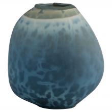 Cyan Designs 12191 - Tiedye Vase | Milky Matte Blue - Small